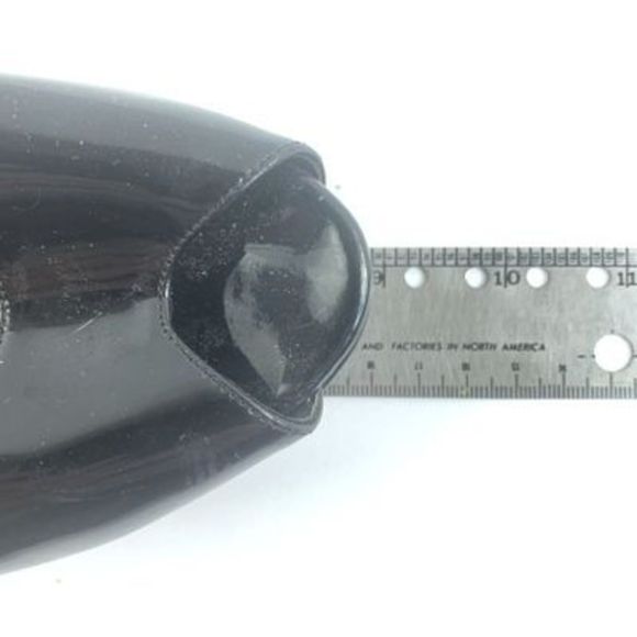 Ralph Lauren Purple Label Women’s Sz 9B Black Patent Leather Peep Toe Heels - Picture 10 of 16